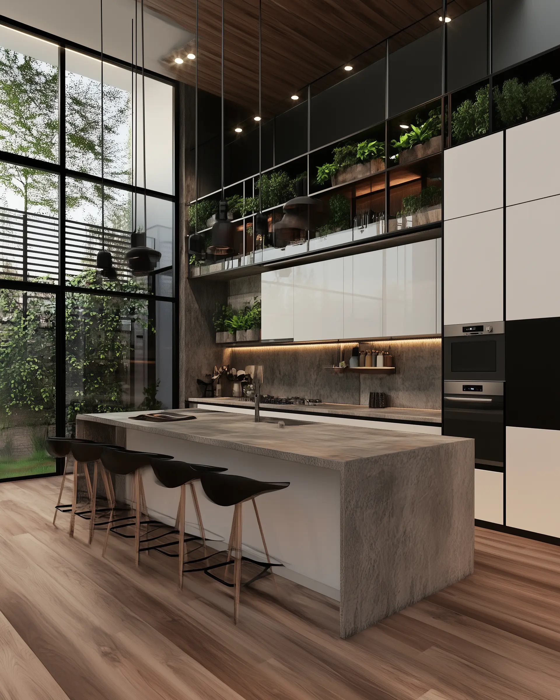 Gourmet Kitchen Design: Elegance and Functionality Modern gourmet kitchen with a central island, high-end appliances, and luxurious finishes.