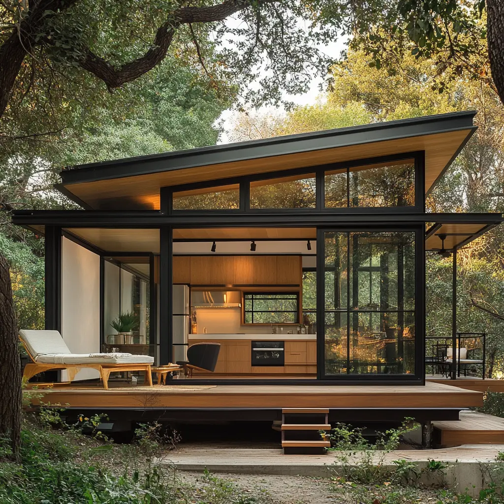 Tiny Modern Vacation Home: Big on Style Modern ADU with sleek design and private patio in Irvine