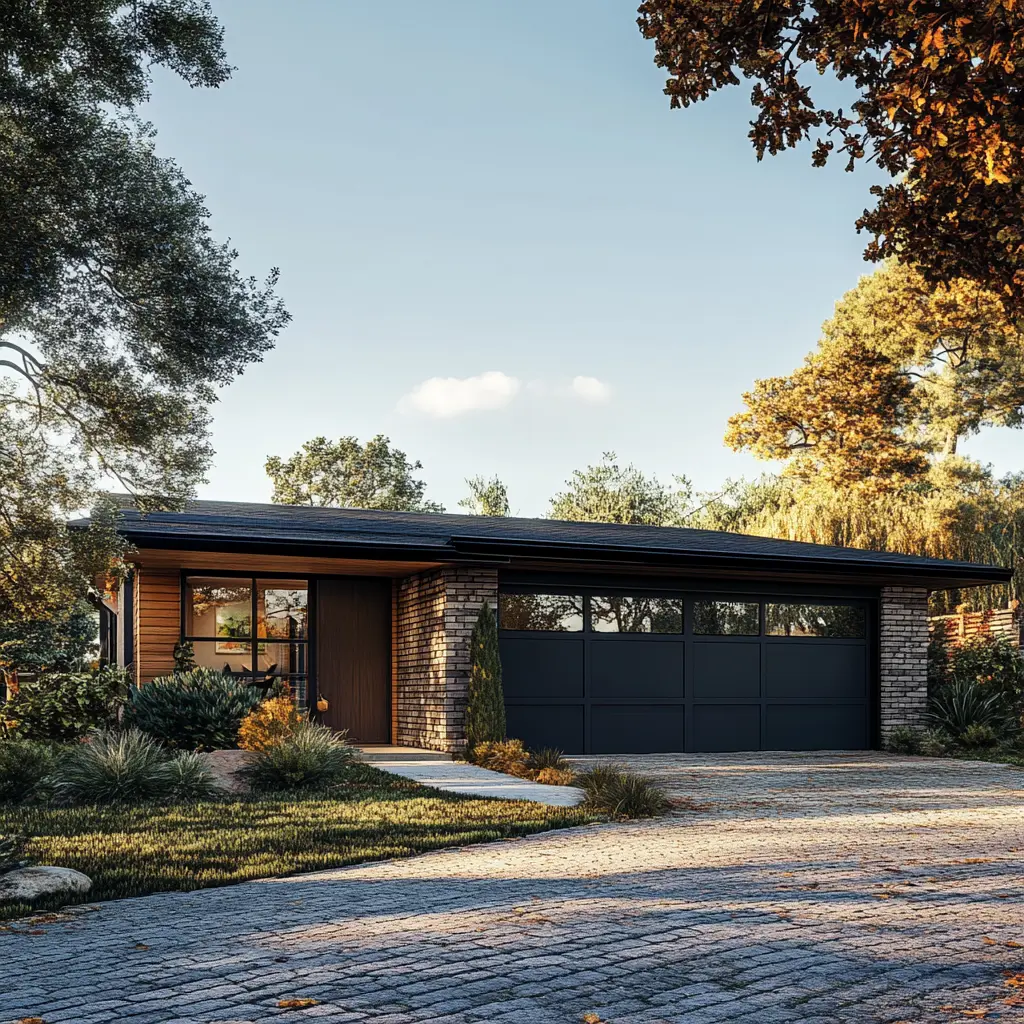 8K Ultra HD Garage Door Photo A high-quality 8K photo of a realistic garage door.