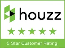 A graph showing the correlation between 5-star Houzz reviews and business growth.