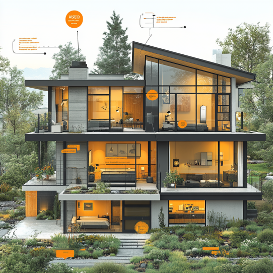 An infographic illustrating the cost distribution of ADU construction in Sacramento.