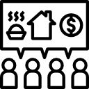 Illustration depicting high housing demand in California and an ADU as a solution