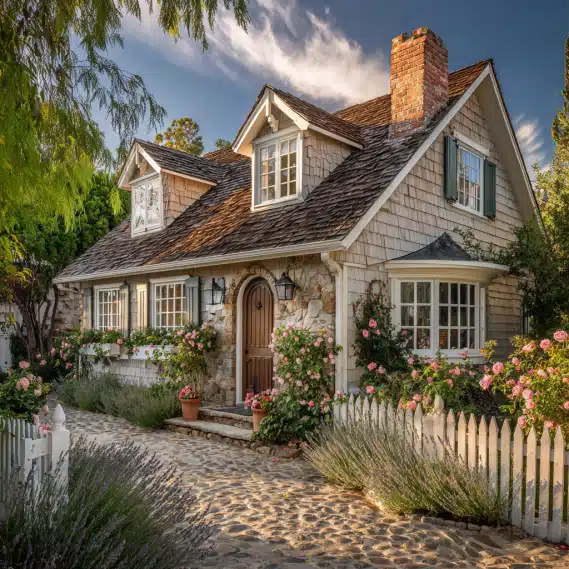 Cottage style ADU in Los Angeles with light siding and gabled roof