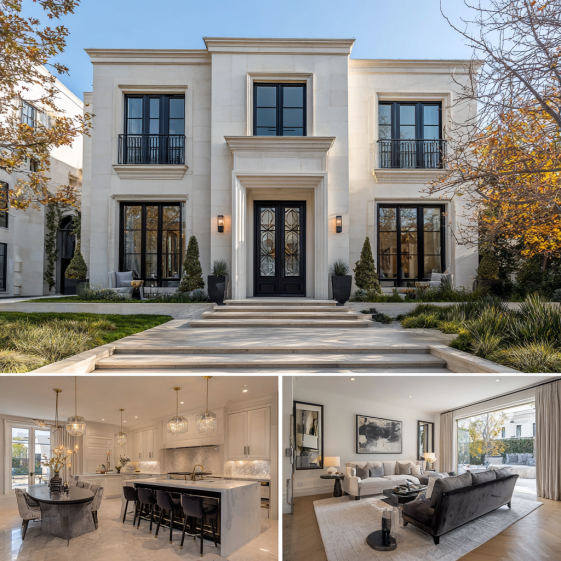 custom home design beverly hills hollywood regency exterior