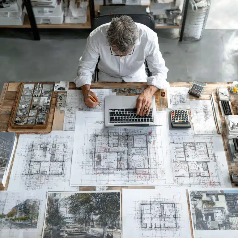 Detailed Plan Corrections on architectural drawings for California permit documentation