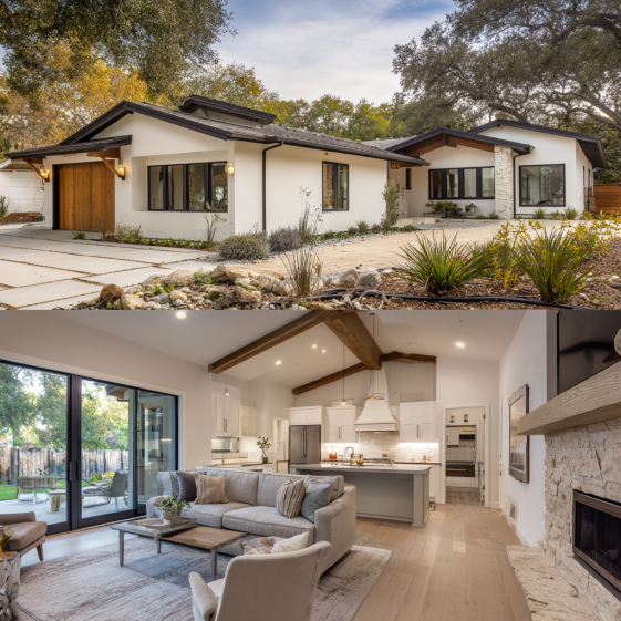 Discover this stunning modern ADU in Agoura Hills featuring warm stucco and natural wood accents. Perfect for upscale suburban living.