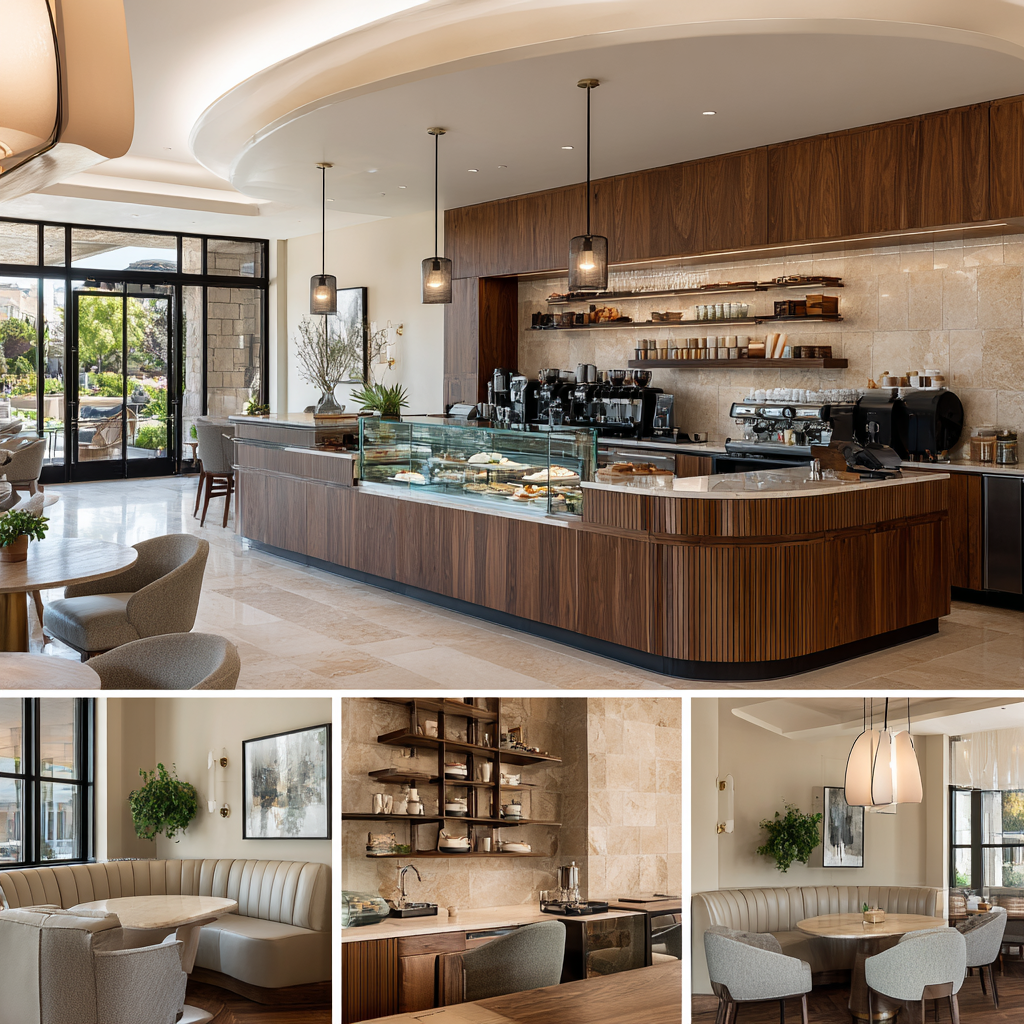 Luxury Café Interior Design in Bel Air, CA