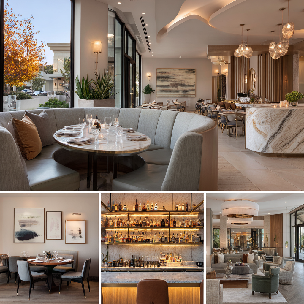 Luxury Restaurant Interior Design in Bel Air, CA
