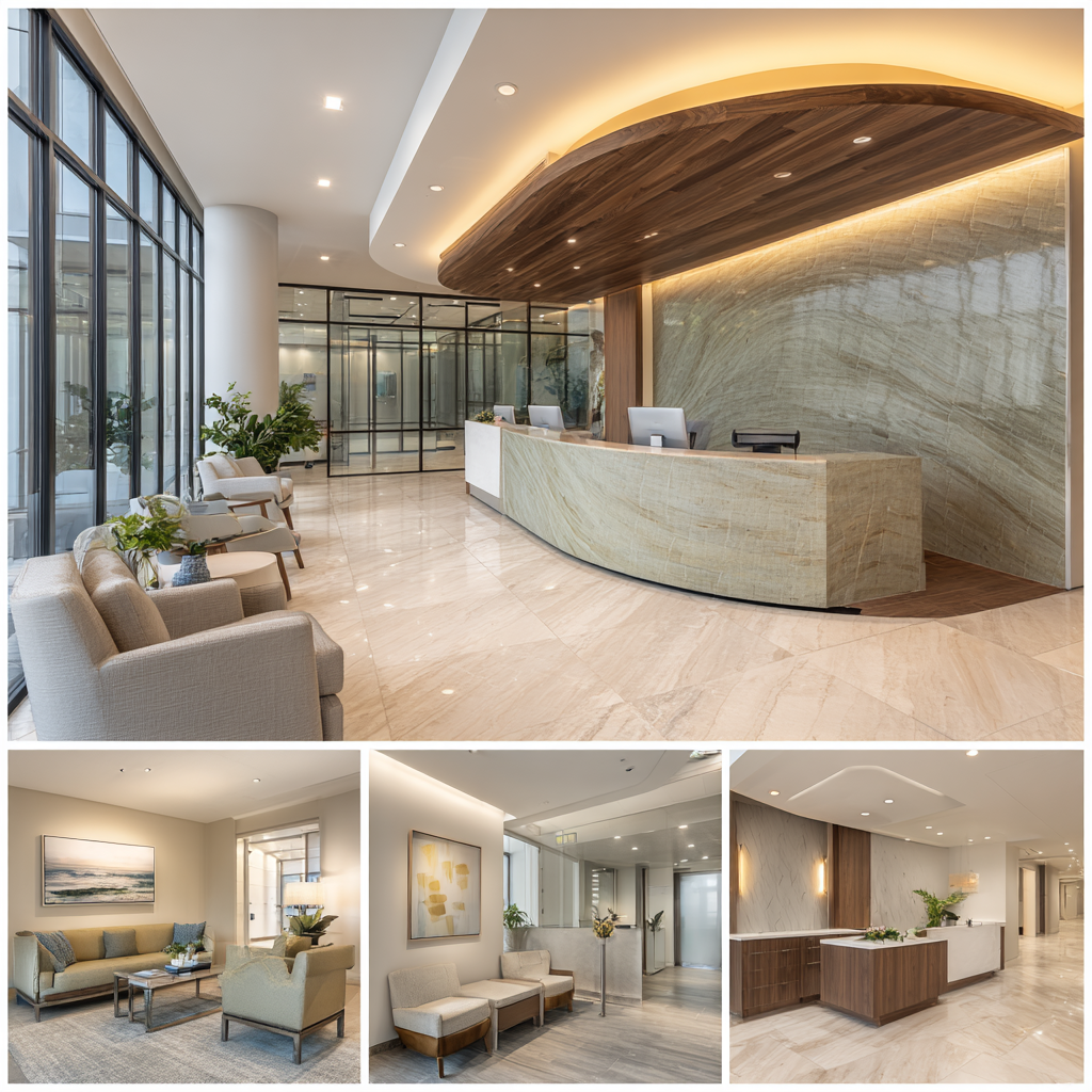 Medical Center Lobby Interior Design in Bel Air, CA