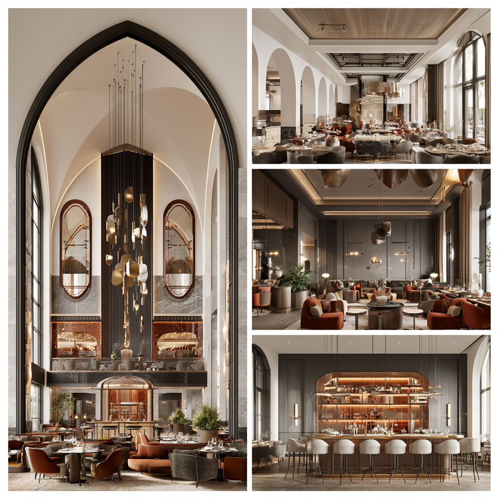 Luxury executive dining and restaurant space designed by office interior designers in Aliso Viejo