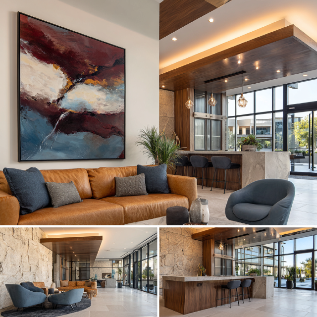 Premium medical center interior in Yorba Linda featuring a reception area, examination room, physician consultation office, and treatment room